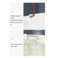 thumbnail image 3 of Large Capacity Foldable Laundry Basket, Waterproof Multifunctional X Frame Hamper with Bag, Made of Cotton Linen, Iron, 3 of 8