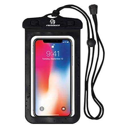 Freegrace Premium Waterproof Pouch Set with Neck Strap - Best Way to Keep Your Phone and Valuables Dry and Safe - Perfect for Boating Swimming Snorkeling Kayaking Beach Water Parks(Phone Case 1 Pack)
