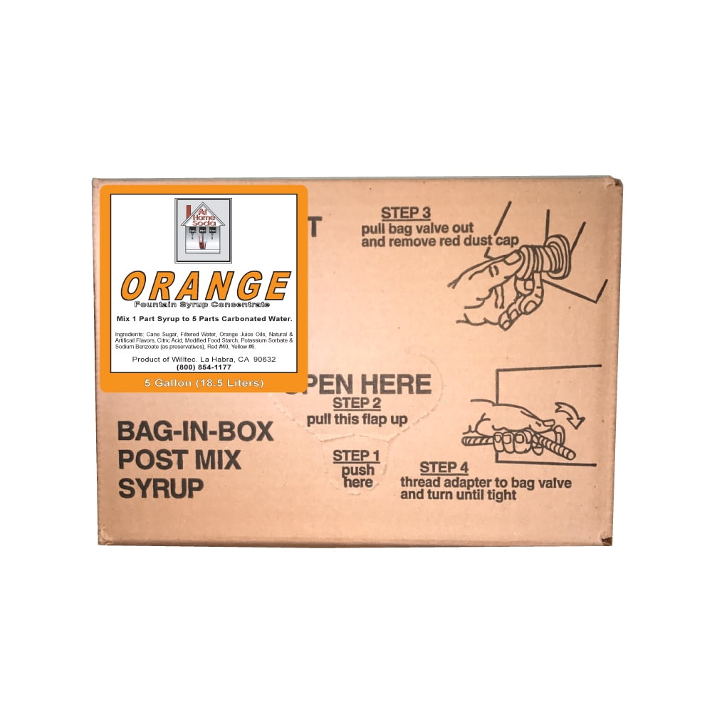 Willtec Dr. Kooper Bag in Box Soda Syrup Concentrate 5 Gallon Pure