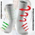 thumbnail image 2 of Diabetic Cotton Crew Socks for Men and Women Grey 6 Pairs 13-15, 2 of 7