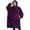 Purple Gothic Floral, variant on Oversized Wearable Blanket Hoodie,Purple Gothic Cat Crystal Pattern Sherpa Blanket Hoodie with Super Pockets,Super Warm Fuzzy Pullover for Women & Men