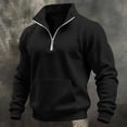 thumbnail image 2 of AnuYalue Men's Quarter Zip Pullover Classic Fit Long Sleeve Golf Shirts Warm Outdoor Hiking Sweatshirts with Pockets, 2 of 9