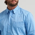 thumbnail image 3 of Wrangler Cody Johnson Blue White Print - Mens Shirt  - 112374495, 3 of 5