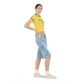 thumbnail image 3 of Forever 21 Women's Short Sleeve Brazil Soccer Ringer Tee Shirt, Sizes XXS-XXL, 3 of 6