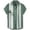 A1-Green1878, variant on XIAONU Men Tree Stripe Print Shirt Short Sleeve Button Vacation Tops