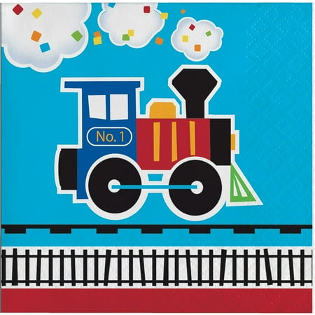 All Aboard Beverage Napkins (16 Count)