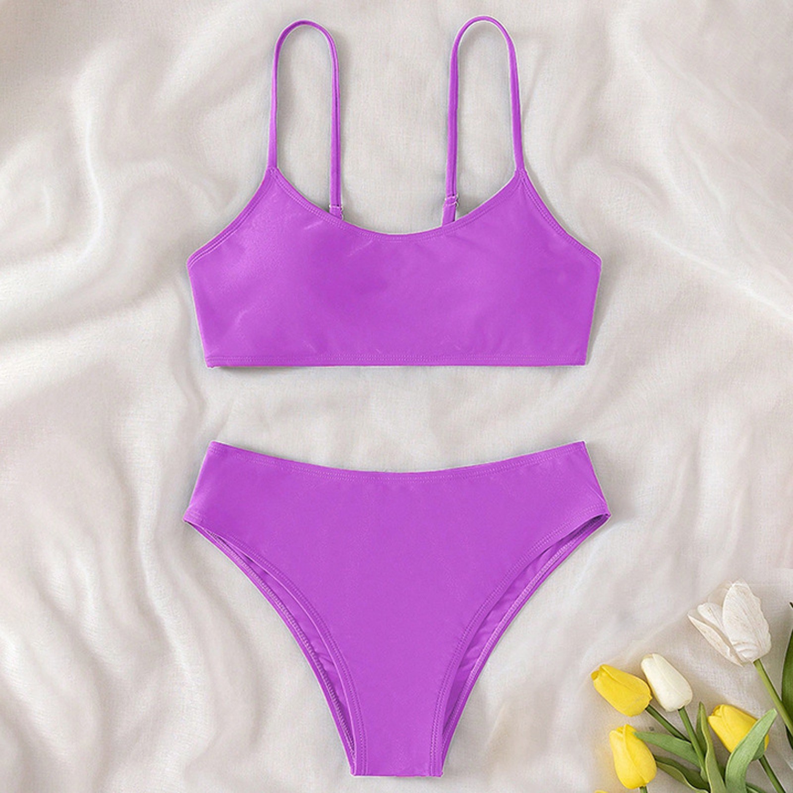 ZAROYEAX Girls Multi Color Strapless Swimsuit Little Cute Bikini For ZAROYEAX Girls Multi Color Strapless Swimsuit Little Cute Bikini For