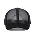 thumbnail image 5 of Women Solid Color Quick Dry Thin Breathable Full Mesh Mesh Cap Peaked Cap Sun Hat Baseball Cap BLACK, 5 of 8