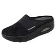 thumbnail image 2 of Women's Slip-On Walking Shoes, Air Cushioned Comfort Knit Sneakers with Breathable Mesh, for All-Day Wear, Travel & Standing Work Black 41, 2 of 3