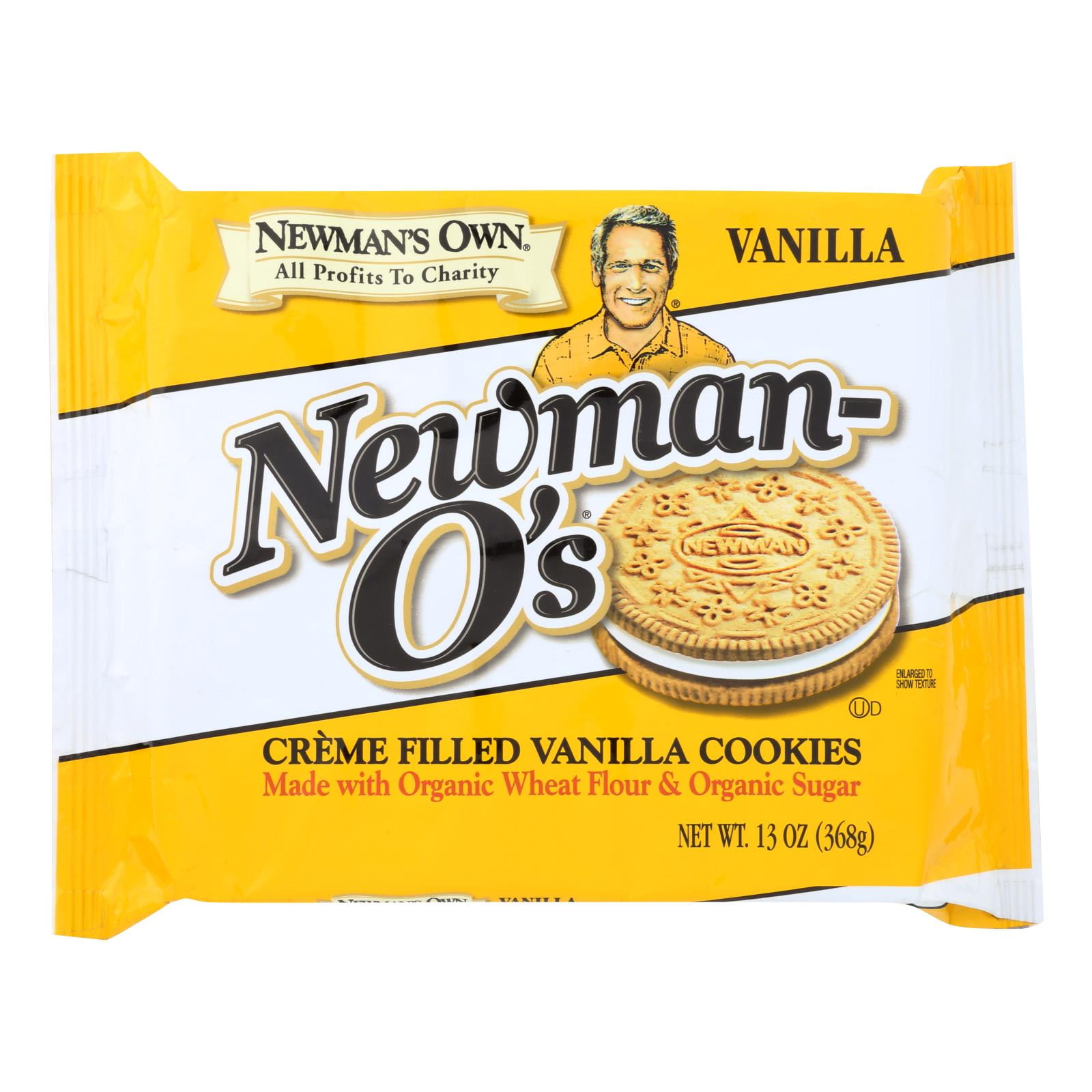 Newman's Own Organics Creme Filled Cookies Vanilla Case Of 6 13