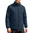 thumbnail image 3 of FRSASU Men's Full‑Zip Stand Collar Casual Jacket Wind‑Resistant Lightweight Coat with Big Flap Pockets Hiking Travel Outfits Gray, 3 of 9
