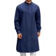 thumbnail image 1 of pstuiky camisa de manga larga para hombre, Conjunto de túnica musulmana para hombre, túnica árabe de manga larga con cuello alto, bolsillo y botones, túnica informal Tops casuales para hombres xxl, 1 of 8