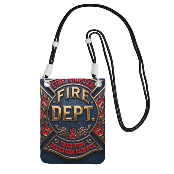 Small Crossbody Bag Firefighter Blue Cell Phone Purses Travel Pouch Shoulder Bag For Women