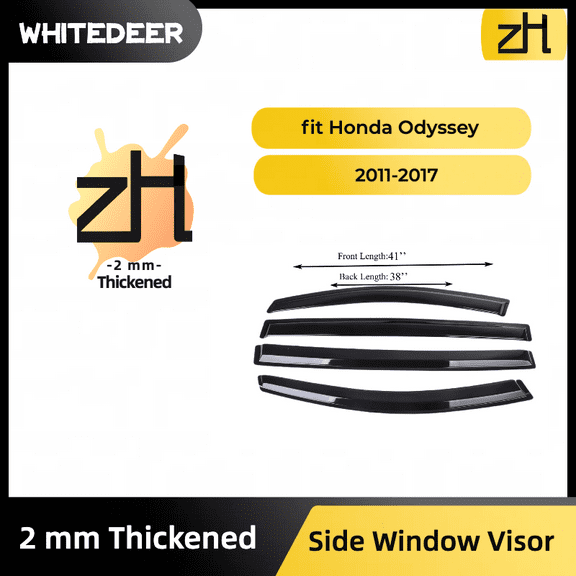 Fits Honda Odyssey 11-17 Side Window Visor Sun Rain Deflector Guard