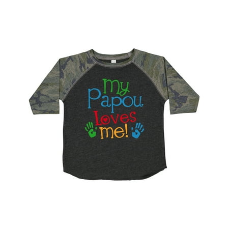 

Inktastic My Papou Loves Me Gift Toddler Boy or Toddler Girl T-Shirt
