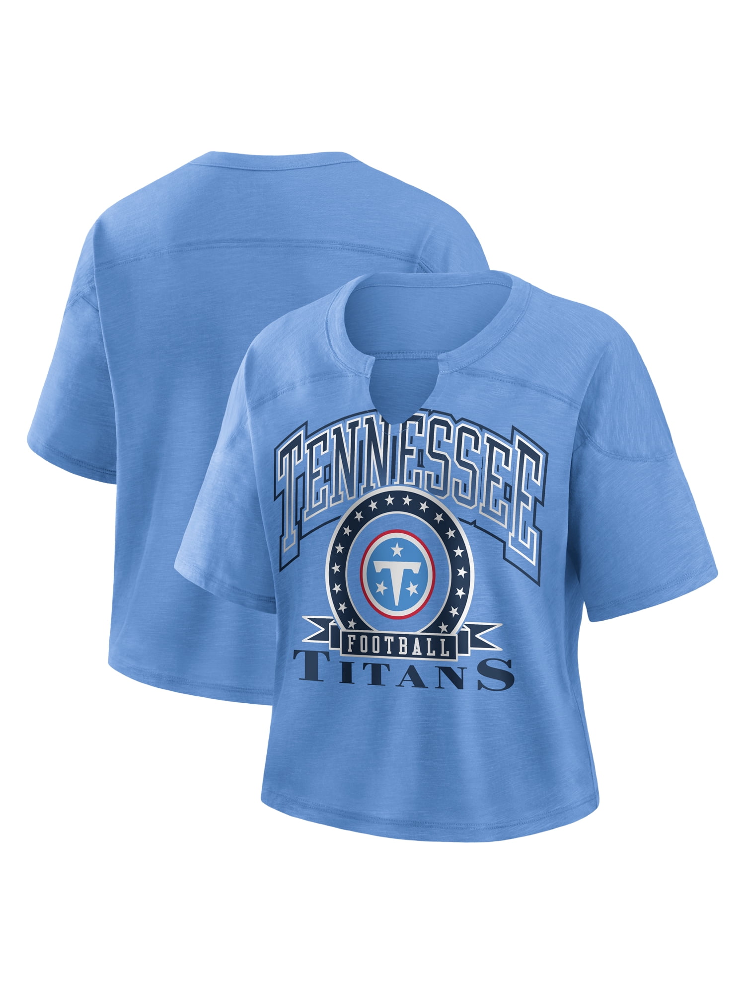 NFL Tennessee Titans Women's Cotton Blue Short Sleeve T-Shirt