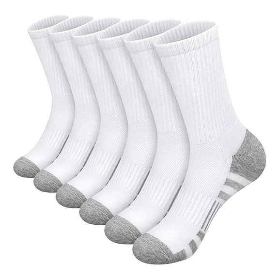 Rigardu Men's Basketball Socks Solid Color Short Socks 5PC B One size