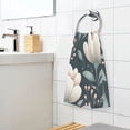 thumbnail image 6 of Elegant Floral Design Set of 2 Pure Cotton Towels, 16'' x 28'', Highly Absorbent and Soft, 6 of 8