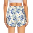 thumbnail image 4 of Xecao's Daisies Flowers for a double-layer running short for women, perfect for gym, tennis, and more, featuring a convenient pocket., 4 of 9