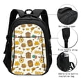 thumbnail image 3 of Daiia Honeycomb And Honey Pattern USB Charging Backpack for Men and Women, Anti-Theft Backpack,Travel Backpack,School Backpack,College Backpack,Laptop Backpack, 3 of 7