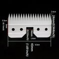 thumbnail image 4 of NATEFEMIN 18 Teeth Ceramic Clipper Blade 3 PC Set Sharp Long Lasting Cool for Wahl A5 3F 5F 7F Hair Cutting, 4 of 8