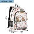 thumbnail image 2 of FORMRS Unisex School Backpack 17" Student Travel Bag with Laptop Compartment, Red Nordic Christmas House, 2 of 7