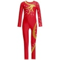 thumbnail image 3 of Haitryli Kids Girls Color Block Dance Leotard Sparkle Bodysuit Tank Ballet Unitards Gymnastic Catsuit Red 14, 3 of 5