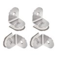 thumbnail image 1 of Abrazadera de vidrio redonda Unique Bargains 4uds Ajustable 8-12mm Grosor 90 Grados Único Lateral Soporte Clip para Ducha Puerta, 1 of 6