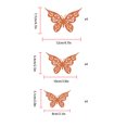 thumbnail image 4 of fastboy DIY Wall Stickers Hollow Insect Fridge Decals Sticking Paperboard Stickers for Home Decor, LK04-Rose Gold, 4 of 7