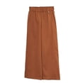 thumbnail image 3 of Pantalones de Pierna Ancha de Nuevo Estilo de Verano para Mujer, Pantalones de Pierna Recta con Cintura Elástica, Pantalones Largos Casuales a la Moda, Pantalones Color Caramelo, 3 of 4