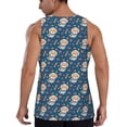 thumbnail image 3 of Xecao Astronaut Corgi Dog Men's Tank Top Workout Quick Dry Sleeveless Gym Jogging Muscle Shirts Summer Swim Beach Tops, 3 of 9