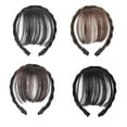 thumbnail image 6 of Natural False Bangs Hair Piece Headband Wispy Bangs Air Bangs for Daily Wear Girls Synthetic HairBand Bangs, 6 of 9