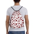 thumbnail image 2 of Drawstring Backpack - Fly Flying Ladybug Splash Proof Small Drawstring Gym Bag for Women Men, Cinch Sports String Bag Backpack for Travel Swimming Beach, 2 of 8
