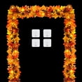 thumbnail image 3 of Scidweet 2 Pack Fall Maple Leaves Garlands, 12 Ft 60 LED String Lights Fall Decorations for Home Party Thanksgiving Table Autumn Garland Decor, 3 of 7