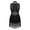 Black, variant on Girls Mesh Splice Rhinestone Tassel Dress Samba Jazz Tap Modern Latin Salsa Ballroom Costume Black 6