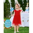 thumbnail image 3 of Arshiner Toddler Tutu Dress Girls Rainbow Tulle Dresses Ruffle Tiered Swing Twirly Summer Sundress, 3 of 6
