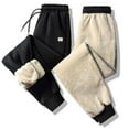 thumbnail image 2 of Men's Warm Sweatpants Sports Plush Winter, 2 of 5