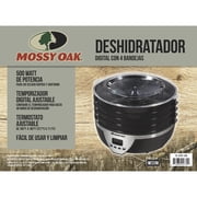 Mossy Oak 4 Tray Electric Food Dehydrator with Digital Timer, Adjustable Thermostat, 500 Watts