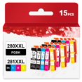 thumbnail image 1 of Cartuchos de tinta Ubinki 280 281 XXL, paquete de 15 para Canon, 1 of 6