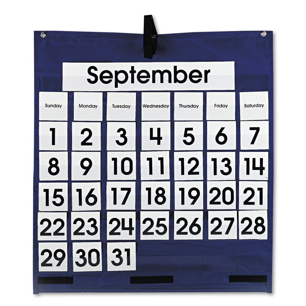 Calendar Numbers For Pocket Chart