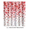 thumbnail image 3 of Haidf Valentines Shower Curtain, Red Pink Romantic Love Heart Bath Curtain with 12 Hooks, Valentine's Day Waterproof Shower Curtains for Bathroom Decor, Valentines Day Decorations, 70.9" x 70.9", 3 of 8