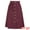 Burgundy, variant on Women's A-Line Button Front Belted Midi Skirts S Black