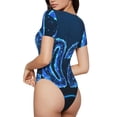 thumbnail image 3 of Lsque 2025 Happy New Year 5 Women's Crew Neck Short Sleeve Bodysuit Basic T Shirts Tops Onesie Adult Cute Pajama-Medium, 3 of 8