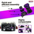 thumbnail image 4 of 4 Wheel Mobility Scooters for Senior, Outdoor Travel Electric Wheel Chair Scooter with Detachable Basket, Adults Mobility Scooters with Control Panel, Max Speed 4.97mph, 300lbs, Purple, SS188, 4 of 8