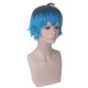 thumbnail image 3 of Peluca para cosplay Luka Anime sintética, negra y azul degradada, 30 cm, 3 of 4