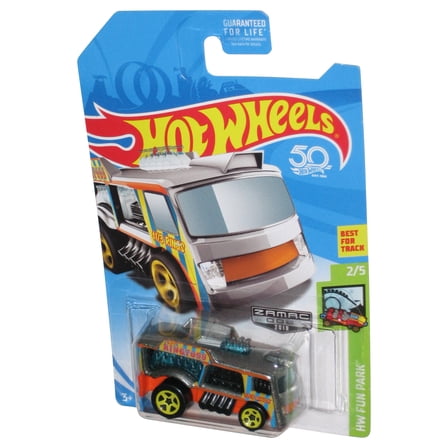 Hot Wheels HW Fun Park 2/5 (2018) Zamac 008 Orange & Silver Chill Mill Toy 2/5