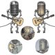 thumbnail image 2 of Usb Retro Style Microphone Robot Lamp Holding Guitar With Light Vintage Home Decoration, 2 of 3