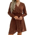 thumbnail image 2 of Herrnalise Women’s Dresses Summer 2024 s Fashion Casual Spring V-Neck Printing Dress S-2XL, 2 of 8