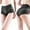 Black, variant on Women Plus Size High Rise Tummy Control No Show Briefs Underwear Panties