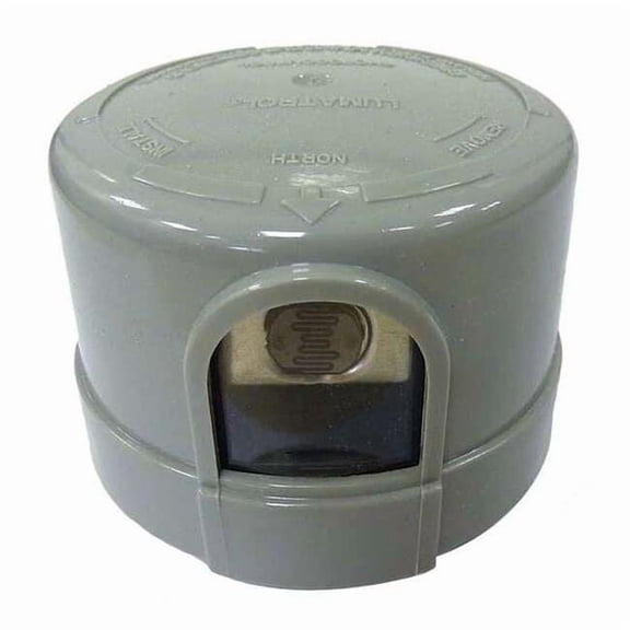 Dayton Incandescent Photocontrol, 1,800 W, Gray 26WA85